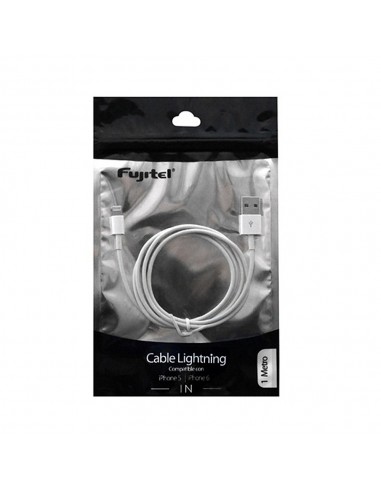 Cable Fujitel USB A IPHONE 5 - Blanco de 100CM