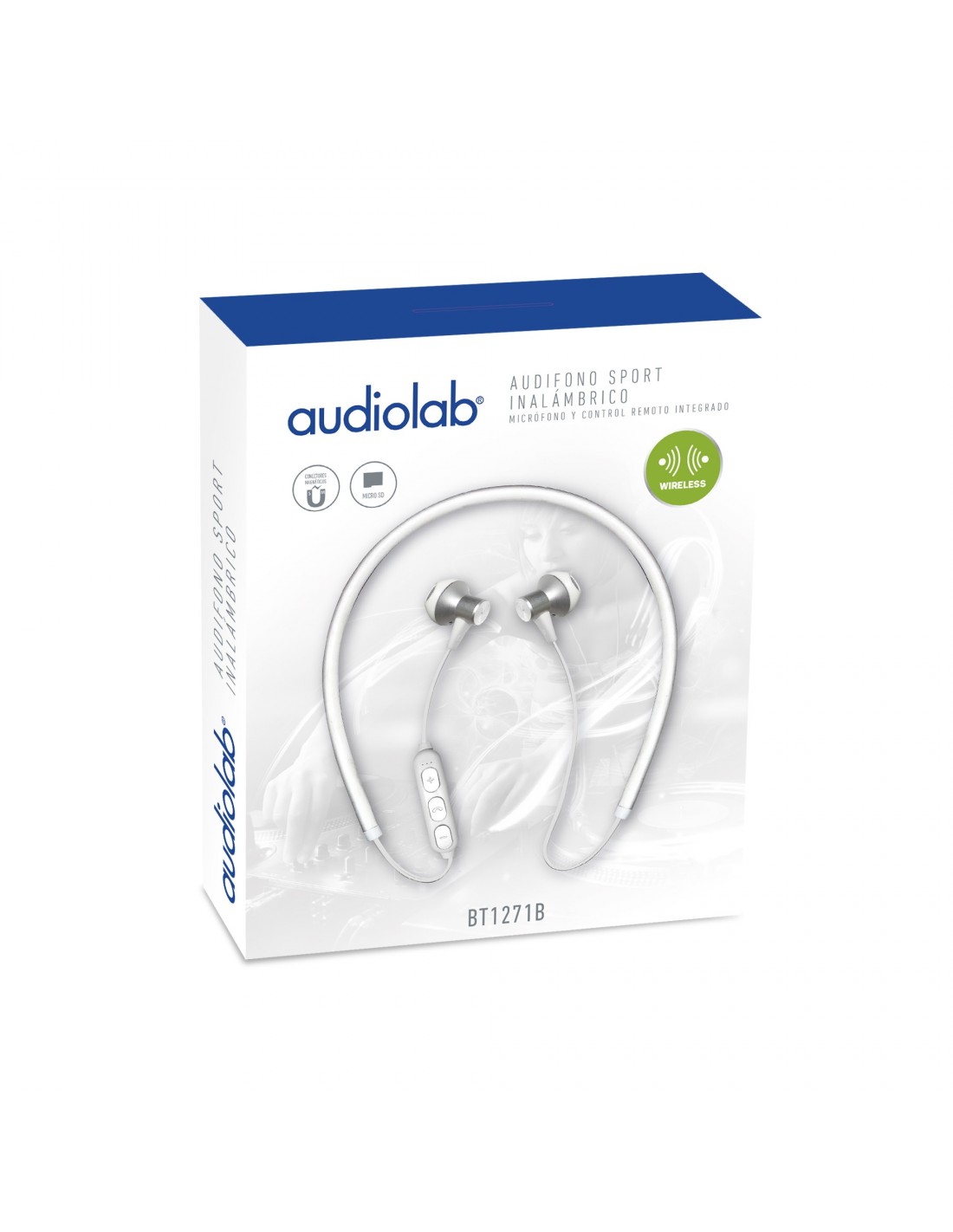 AUDIFONO SPORT BT MANOS LIBRES BLANCO AUDIOLAB