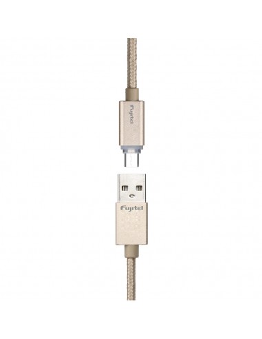 Cable Braided USB MICRO-USB Gold Marca Fujitel