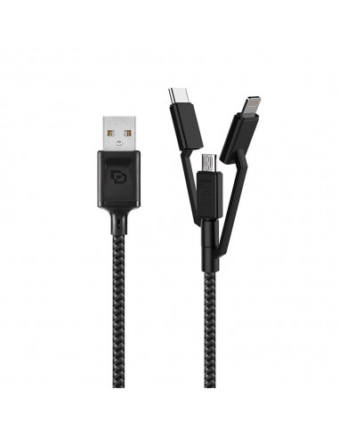 Cable 3-en-1  1.5 Mt  Rugged Dusted