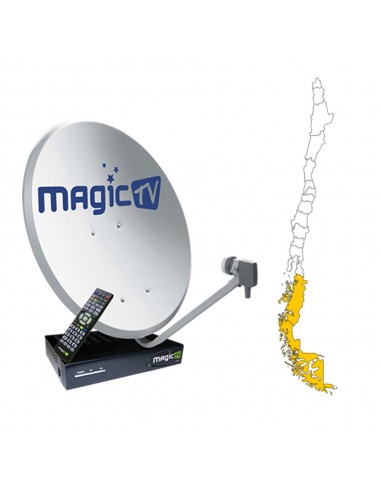 KIT SATELITAL HD MAGIC TV CON ANTENA DE 90CM R1-90