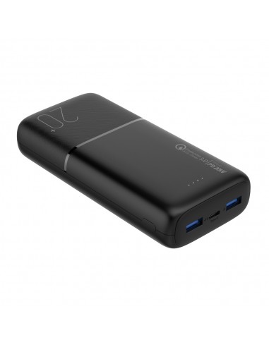 BATERÍA EXTERNA DUSTED CARGA RÁPIDA 20W 20.000 mAh NEGRO