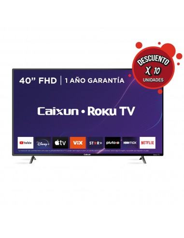 Smart TV 40” HD ROKU CAIXUN