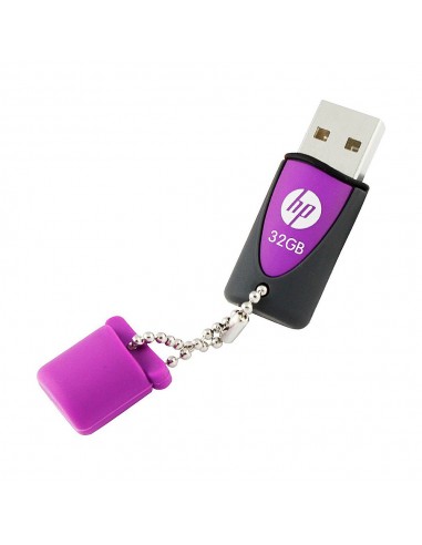 Pendrive HP USB 32GB Goma Morado