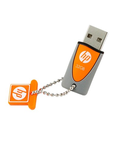 Pendrive HP USB 32GB Goma Naranjo